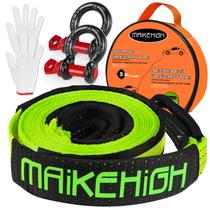 Alça de Reboque MAKEHIGH Heavy Duty 2 - 16 Pés (10.000 kg) com Ganchos Verdes