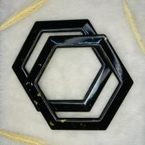 Alça de Resina (Par) Hexagonal