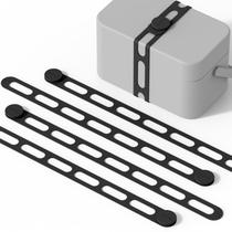 Alça de silicone para tampa de fogão lento, panela, caixa Bento, 4 unidades