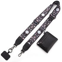 Alça de Telefone com Clip, Bolsa e Zíper - Preta Alça de Telefone com Clip, Bolsa e Zíper - Preta