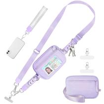 Alça de telefone e carteira Tiostep Clip and Go RFID Purple Alça de telefone e carteira Tiostep Clip and Go RFID Purple