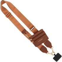 Alça de Telefone Save the Girls Clip and Go - Marrom - Com Bolsa e Zíper