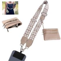 Alça de telefone SCINYMC Clip and Go para todos os telefones em branco cáqui