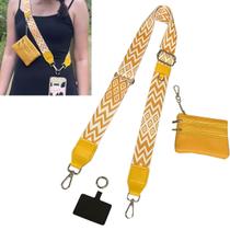 Alça de telefone SCINYMC Clip and Go Strap com carteira transversal