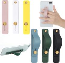 Alça de telefone, suporte de dedo para smartphones de 4 a 8 polegadas (6 unidades) Alça de telefone, suporte de dedo para smartphones de 4 a 8 polegadas (6 unidades)