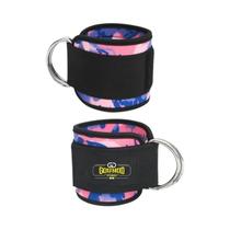 Alça de Tornozelo Ajustável com D-Ring para Exercícios de Força - Ideal para Academia e Treinos em Casa