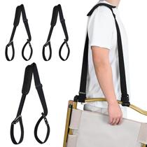 Alça de transporte, pacote com 3, ajustável para cadeira de praia Zrruowin