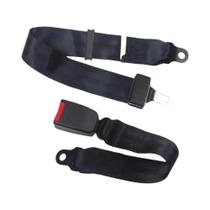 Alça Extensora Preta Ajustável Para Cinto De Segurança De Carro Universal 88-130CM Com Dois Pontos