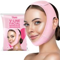 Alça Facial Meto V Line Mask - Redutor de Queixo Duplo (Rosa)