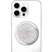 Alça Magnética para Celular FCVHEDS Dobrável com Glitter Prata