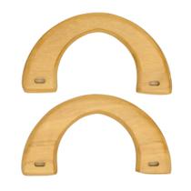 Alça Meia Lua Arco em madeira