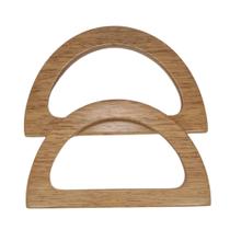 Alça meia lua em madeira