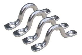 Alça Ômega Amarração Defensa 6mm Inox Barco Caiaque Kit 4 Pç