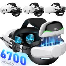 Alça para Cabeça VR Kawaye MQ5003 com Bateria para Meta Quest 3S/3/2 Alça para Cabeça VR Kawaye MQ5003 com Bateria para Meta Quest 3S/3/2