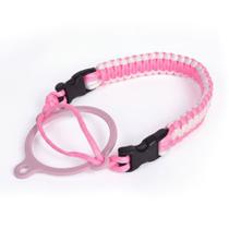 Alça Para Garrafa Térmica Rosa e Branco Get