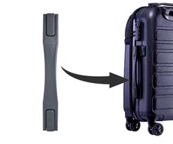 alça para mala de viagem retrátil executiva cinza alça para mala de viagem retrátil executiva cinza