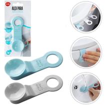 Alca para tampa de assento sanitario de plastico com ventosa colors 10x3,5cm na cartela - Clink