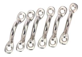 Alça Passa Cabo Convés Inox Suporte Defensa 8mm Kit 6