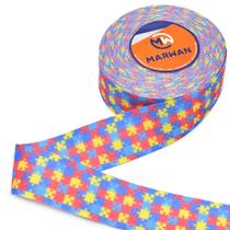 Alça Quebra-Cabeça Especial Autismo Marwan 40mm - 10 Metros