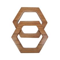 Alça Sextavada em madeira