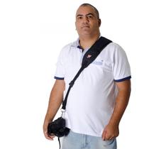Alça Unica Em Tecido Preta Para cameras dslr profissionais
