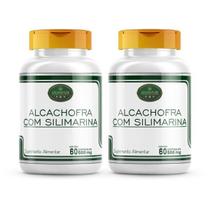 Alcachofra E Silimarina 120 Cápsulas 500Mg 2 Potes Premium
