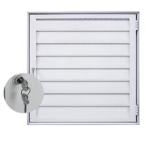 Alçapão Abrigo Portinhola Ventilada Alumínio Branco 80x80 Sotão Alçapão Abrigo Portinhola Ventilada Alumínio Branco 80x80 Sotão