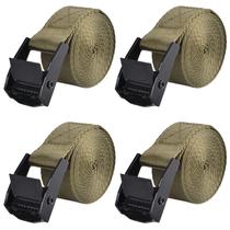 Alças de amarração TRIWONDER Heavy Duty Nylon com fivelas de câmera, pacote com 4