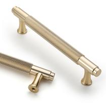 Alças de armário Asidrama, pacote com 10 unidades douradas de 128 mm para cozinha