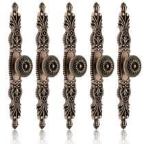 Alças de armário Bonsicoky Vintage Floral Bronze 16 cm 3,8 cm