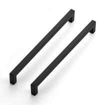 Alças de armário Ravinte Kitchen Square de 10 polegadas em preto fosco