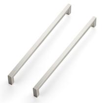 Alças de armário Ravinte Kitchen Square, pacote com 12 unidades de níquel acetinado Alças de armário Ravinte Kitchen Square, pacote com 12 unidades de níquel acetinado