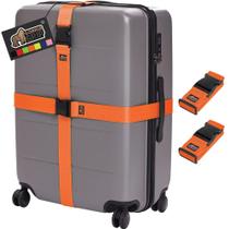 Alças de bagagem GORILLA GRIP Heavy Duty, ajustáveis, pacote com 2