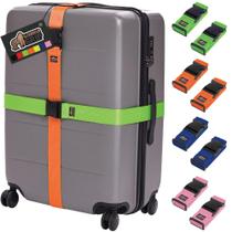 Alças de Bagagem Gorilla Grip Heavy Duty - Pacote com 8 - Multicoloridas Alças de Bagagem Gorilla Grip Heavy Duty - Pacote com 8 - Multicoloridas
