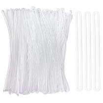 Alças de bagagem SBYURE, pacote com 100, plástico transparente, 15 cm Alças de bagagem SBYURE, pacote com 100, plástico transparente, 15 cm