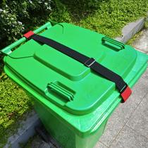 Alças de bloqueio de lata de lixo JFOMOYGI Metal Double Claw Red Hooks