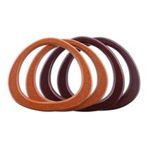 Alças de bolsa de madeira em forma de D PH PandaHall, pacote com 4, 18x15cm