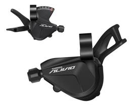 Alças De Câmbio De Bicicleta Shimano Alivio Sl-m3100 9x2, Cor Preta