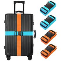 Alças de carga BILIONE, pacote com 4, ajustáveis, 200 cm, certificadas pela TSA