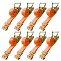 Alças de catraca Bolvixor, pacote com 8, 2 x 4,5 m Heavy Duty E-Track