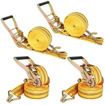 Alças de catraca HNBun, 20 pés x 3,6 cm, 2.000 kg, resistência à ruptura, pacote com 4