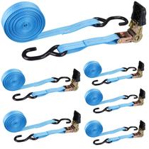 Alças de catraca LISHINE, 6 peças, 2,5 cm x 6 m, 1000 kg, resistência à ruptura