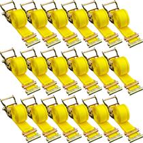 Alças de catraca VEVOR E Track, pacote com 18 unidades, 2x4,57 m, 2.000 kg de resistência