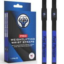 Alças de elevação Peak Physique antiderrapantes com silicone Max Grip Alças de elevação Peak Physique antiderrapantes com silicone Max Grip