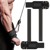 Alças de exercícios MANUEKLEAR, antiderrapantes, com anel D duplo, envoltórios de pulso Alças de exercícios MANUEKLEAR, antiderrapantes, com anel D duplo, envoltórios de pulso