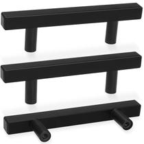 Alças de gabinete AEEKEL em aço inoxidável preto fosco 127 mm