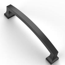 Alças de gabinete Asidrama, pacote com 10, preto fosco, centros de orifícios de 128 mm