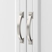 Alças de gabinete Asidrama, pacote com 10 unidades, níquel acetinado escovado, 7,6 cm Alças de gabinete Asidrama, pacote com 10 unidades, níquel acetinado escovado, 7,6 cm