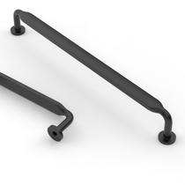 Alças de gabinete Asidrama, pacote com 6, preto fosco, 320 mm