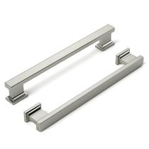 Alças de gabinete Banqin, níquel acetinado escovado, orifício de 160 mm, 20P
